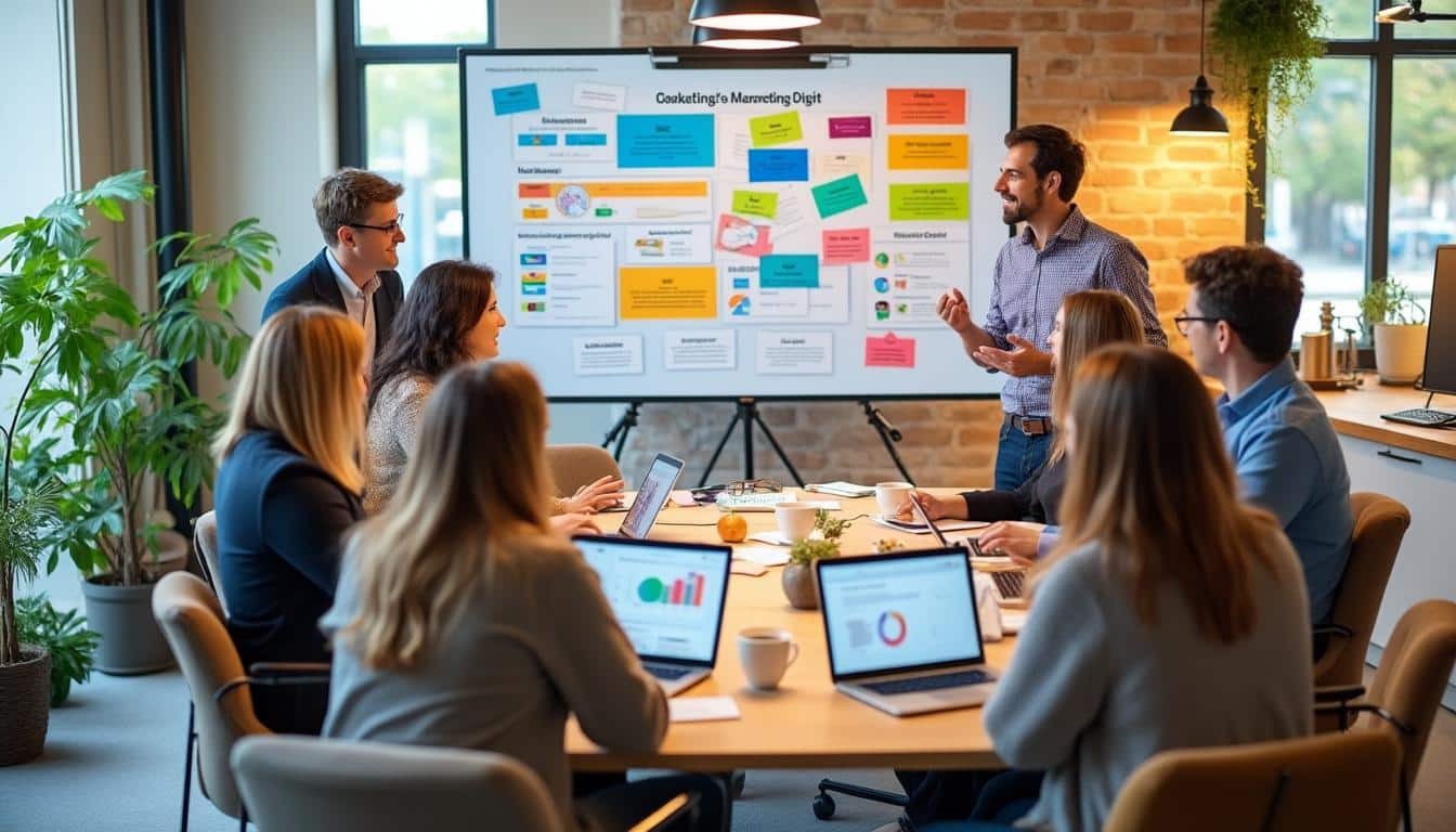Illustration: Introduction et définition des leviers du marketing digital