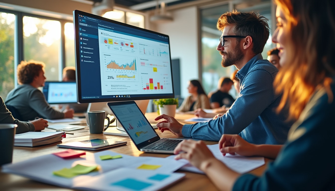 Illustration: Avantages du modèle SaaS pour le marketing digital